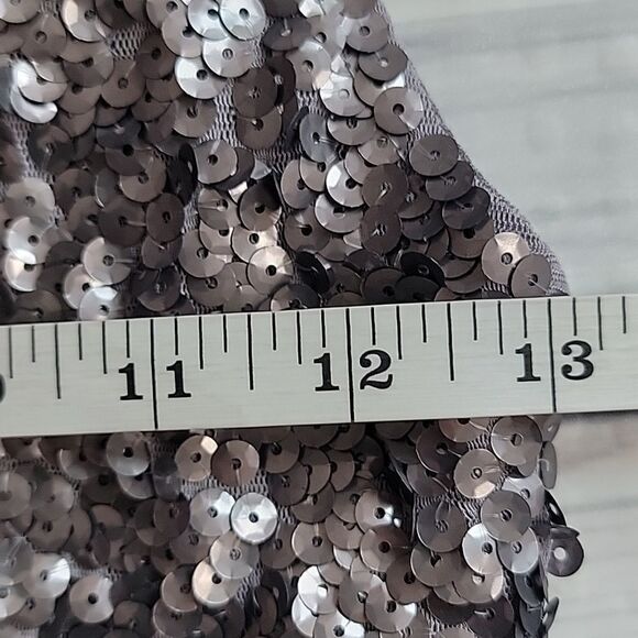 Amber Blue sleeveless sequined mini party dress Women's Size S - Picture 11 of 12